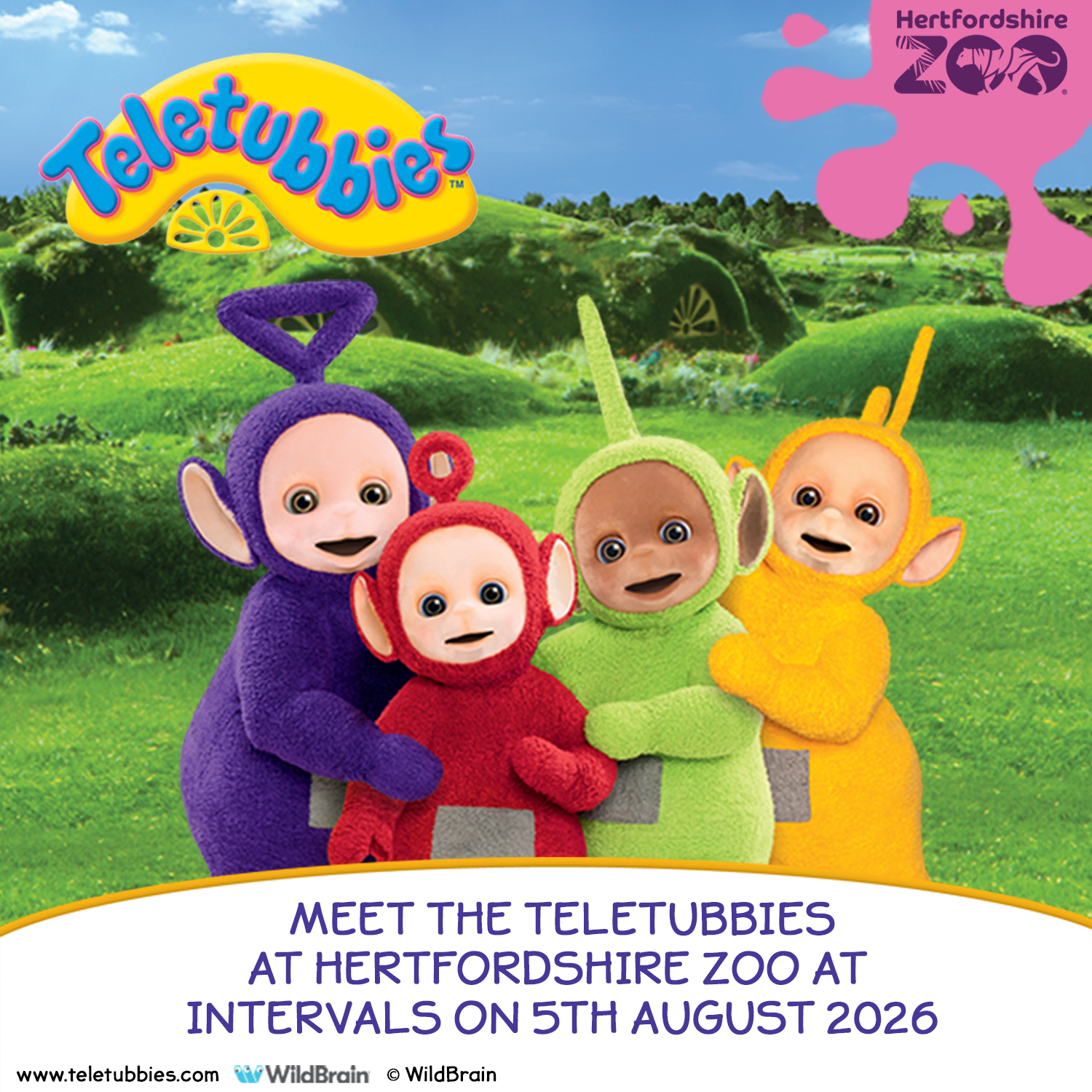 Teletubbies visit Hertfordshire Zoo!